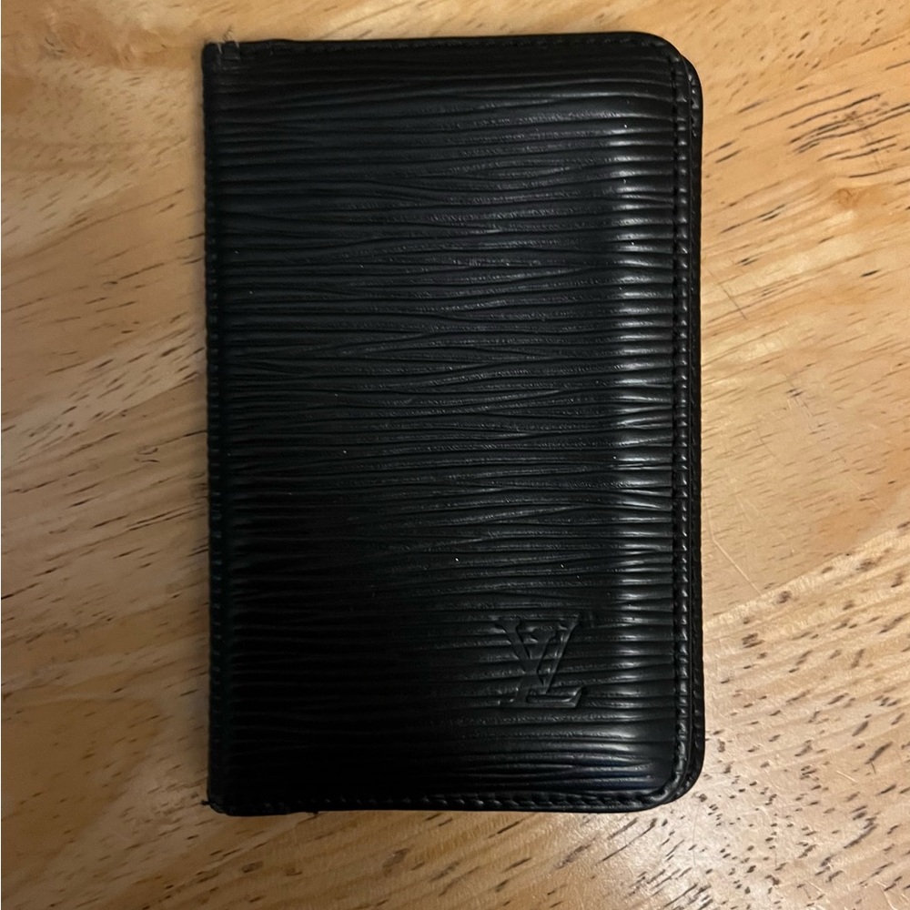Authentic Louis Vuitton Wallet Black EBI Leather used very good